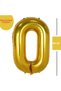 0 Years Old Gold Gold Foil Balloon Birthday and Party Balloon 34 Inch 76-80 cm - 3