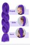 Demon Slayers K-Pop Demon Hunters Rumi Cosplay Costume Set Jacket Shorts Purple Braided Hair 3 Pieces - 9-10 - 6