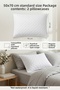 2 Pieces of Cotton Micro Quilted Pillow Covers 50X70 cm Soft Textured Daily Pillow Protector - 6