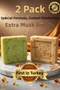 Es-Sidre Original Sidr Sidir Soap Natural Herbal Spiritual Therapy Miski Amberli 125-135 Gr (2 Pieces) - 5