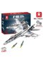 33022 American Mcdonnell Douglas F18 Hornet Strike Fighter Jet Aircraft Creative Building Block Set