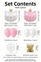 Cat Themed Balloon Set Birthday Party Decoration Pink White - 2
