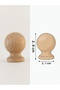 Wooden Globe Knob Luxury Country Kitchen Furniture Cabinet Drawer Knob (Display Stand Leg) (10 Pcs) - 4