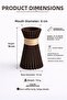 مزهرية زخرفية صغيرة الحجم 16 سم |   تصميم عصري أنيق |   ديكور منزلي فاخر بتقنية الطباعة ثلاثية الأبعاد - 3