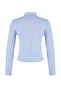 Açık Mavi Vücuda Oturan Fermuarlı Dik Yaka Örme Spor Ceket/Sweatshirt TWOAW23BZ00592 - 8