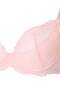 Açık Pembe Dantelli İp Askılı Demi Dolgusuz Kaplı Balconette Örme Sütyen THMSS24SU00030 - 4