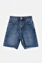 Dark Blue High Waist City Boy Denim Shorts Twoss26Sr00107 - 5