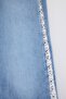 Mavi DÖKÜMLÜ Yüksek Bel %100 Pamuk Wide Leg Jeans TWOSS26JE00229 - 6