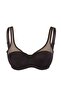 Brown Fixed Covered Wired Shaping / Sculpting Ü Tulle Enebilir Plus Size Bra Tbbaw23Cw00004 - 4