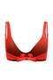 Red Balconette Covered Bikini Top Tbess24Bu00121 - 5