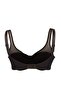 Brown Fixed Covered Wired Shaping / Sculpting Ü Tulle Enebilir Plus Size Bra Tbbaw23Cw00004 - 6