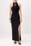 Black Lace Detailed Transparent Knitted Maxi Evening Dress & Graduation Dress Tprss26Ae00081 - 4
