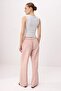 Açık Pembe Yüksek Bel Wide Leg Tencel Karışımlı Jeans TWOSS26JE00209 - 9