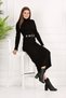 Women's Half Turtleneck Pencil Model Camisole Fabric Dress Hijab Suitable Height 135cm Without Belt - 5