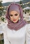 Powder Janjan Chiffon Evening Dress Shawl