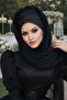 Black Glitter Ready Evening Dress Shawl - 2