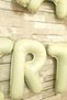 Retro Cream Happy Birthday Letter Balloons Retro Birthday Balloon Set - 3