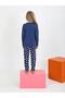 Girls' Long Sleeve 100% Cotton Button Detailed Pajama Set Je t'Aime - 4