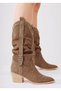 Western Mink Women's Thick Heeled Summer Boots (Size Large - Order 1 Size Smaller) - 4