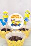 Minions Concept Toothpick Ornaments Cupcake Ornaments Luxury Large Size 10 Pack - 3