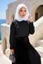 Chiffon Hooded Combed Cotton Bonnet with Neck Covering Feature, B-95, White - White
