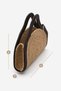 Women's Hand Knitted Zipperless Clutch & Portfolio Hand Bag Poger Brown Straw - 8