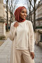 Combed Cotton Women's Ready-To-Wear Bonnet with Hood and Concealer Feature, B-89P, Cinnamon