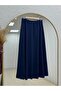 Darinka Front Gazi Stitched Skirt Suit-Nl673 Navy Blue - 7
