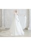 White Hooded Chiffon Kaftan-Wedding Dress with Overlay Cape-Bindalli- Chiffon Kaftan-White Kina Dress - 9