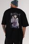 Hinata NARUTO Anime Back Printed Black Oversize t-shirt Men Women - 2