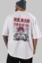 YUJIRO HANMA Anime Back Printed White Oversize t-shirt 100% cotton Men Women - 5