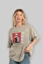 Gintoki Sakata GINTAMA 1 Anime Front Printed Beige Oversize t-shirt Men Women - 3