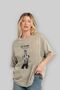 Roronoa Zoro 3 Pre-Printed Beige Oversize T-Shirt Unisex Men's Women's Crew Neck - 4