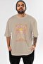 NARUTO (10) Anime Front Printed Beige Oversized t-shirt Men Women