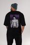 BAKI HANMA (2) Anime Back Printed Black Oversize t-shirt Men Women - 6