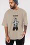 Roronoa Zoro 3 Pre-Printed Beige Oversize T-Shirt Unisex Men's Women's Crew Neck - 6