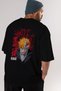 ICHIGO KUROSAKI VIZARD Anime Back Printed Black Oversize t-shirt Men Women - 3
