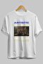 Artistic Printed Streetwear Front Printed White Oversized t-shirt for Men and Women, Crew Neck - 4