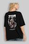 Katakuri Anime Back Printed Black Oversize T-shirt Men Women - 4