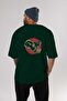 Tattoo Machine Back Printed Emerald Green Oversize T-shirt Men Women Crew Neck - 5