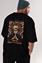 Naruto (10) Anime Back Printed Black Oversize T-Shirt Men Women - 4
