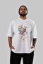 Zeus Nami Anime Front Printed White Oversize T-shirt Men Women - 6