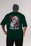 Kaneki Ken TOKYO GHOUL Anime Back Printed Emerald Green Oversize t-shirt cotton Men Women