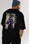 Maki Zenin CHAINSAWMAN Anime Back Printed Black Oversize t-shirt Men Women - 5
