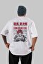 YUJIRO HANMA Anime Back Printed White Oversize t-shirt 100% cotton Men Women