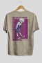 Killua Zoldyck 3-in-1 Anime Back Printed Beige Oversized t-shirt %100 Cotton Men Women - 2