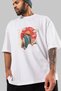 Ronin Front Printed White Oversized t-shirt Unisex Men Women Crew Neck - 3