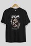 Katakuri Anime Front Printed Black Oversize T-shirt Men Women - 2