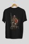 Sparta Back Printed Black Oversize T-shirt Unisex Men's Women's Crew Neck - 3