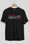 We'll get better, God willing. Front Printed Black Oversized t-shirt, Men's and Women's Crew Neck - 2